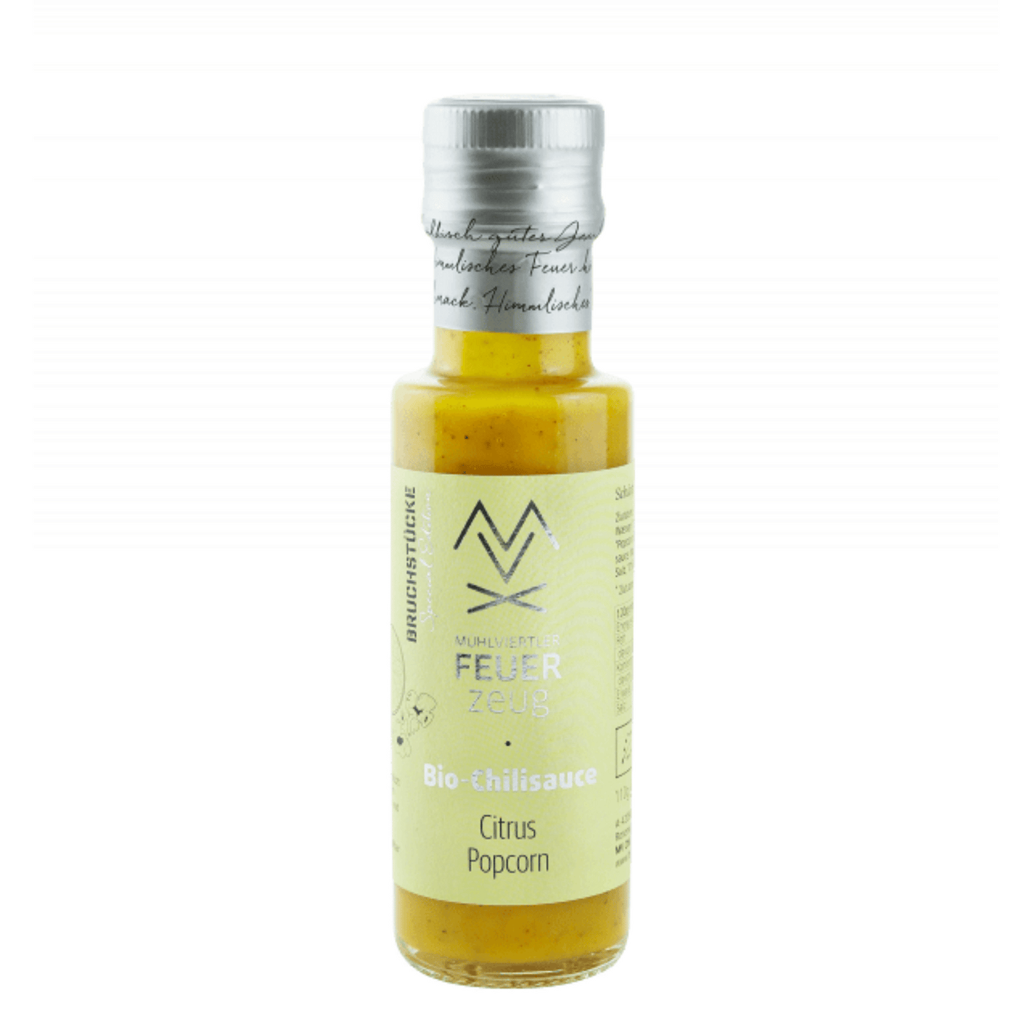 FEUERZEUG Bio Chilisauce CITRUS-POPCORN 110g - Schärfe 4
