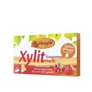 Veganer Xylit Kaugummi FRUCHT 12er Pack
