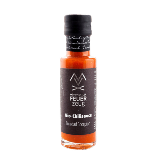 FEUERZEUG Bio Chilisauce TRINIDAD SCORPION  -  Schärfe 11