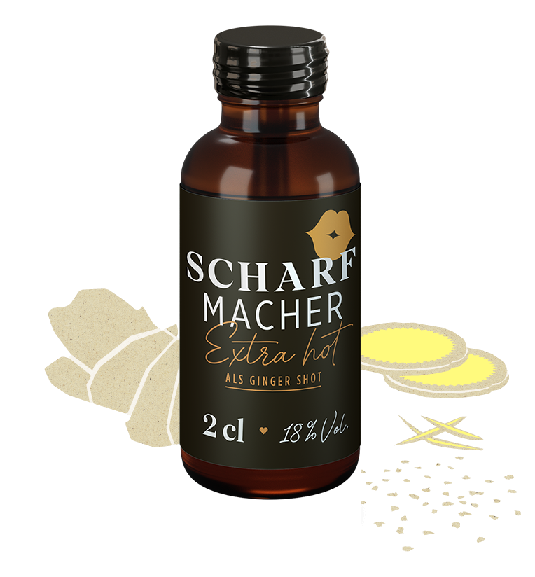 Inge Ginger Liquer / SCHARFMACHER SHOT Ingwer Likör