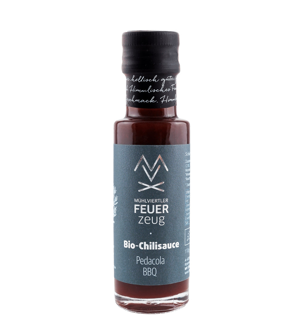 FEUERZEUG Bio Chilisauce PEDACOLA BBQ 110g  -  Schärfe: 3