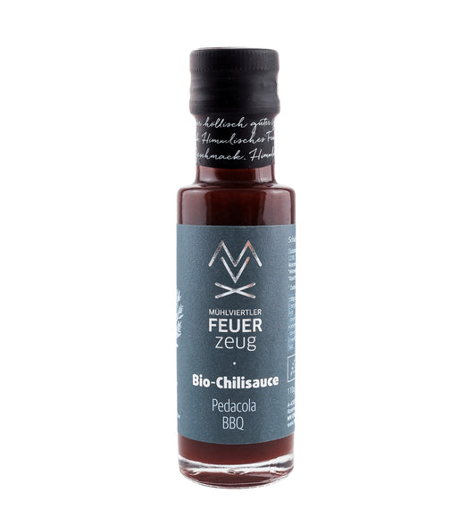 FEUERZEUG Bio Chilisauce PEDACOLA BBQ 110g  -  Schärfe: 3