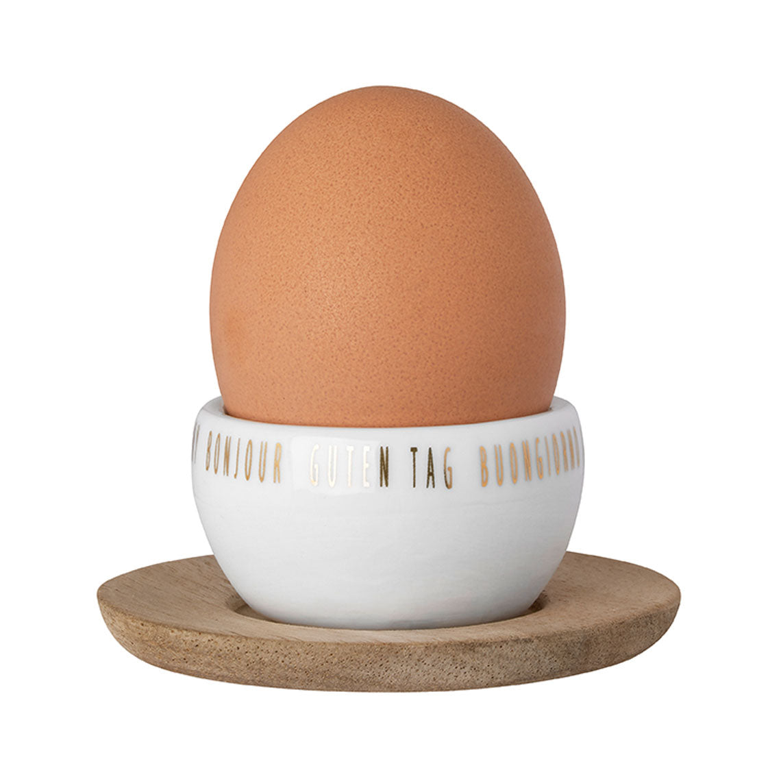 Eierbecher mit Unterteller - GUTEN APPETIT