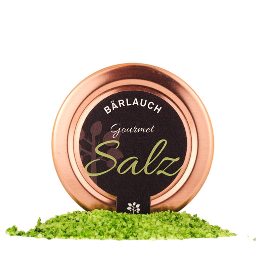 GANZ FRISCH! Gourmetsalz BÄRLAUCH - Schraubglas