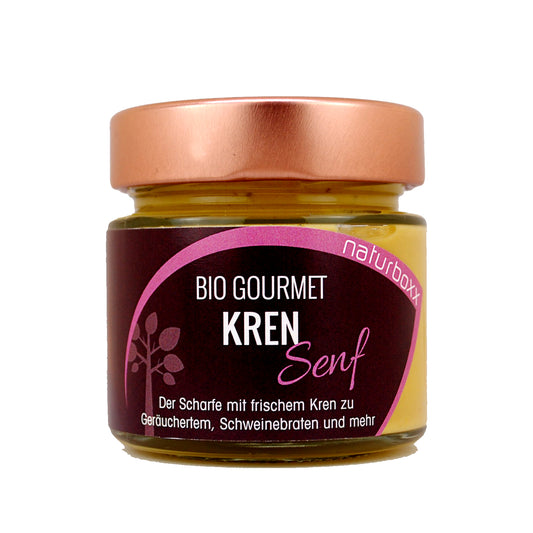 Bio Gourmet KREN SENF 120g Schraubglas