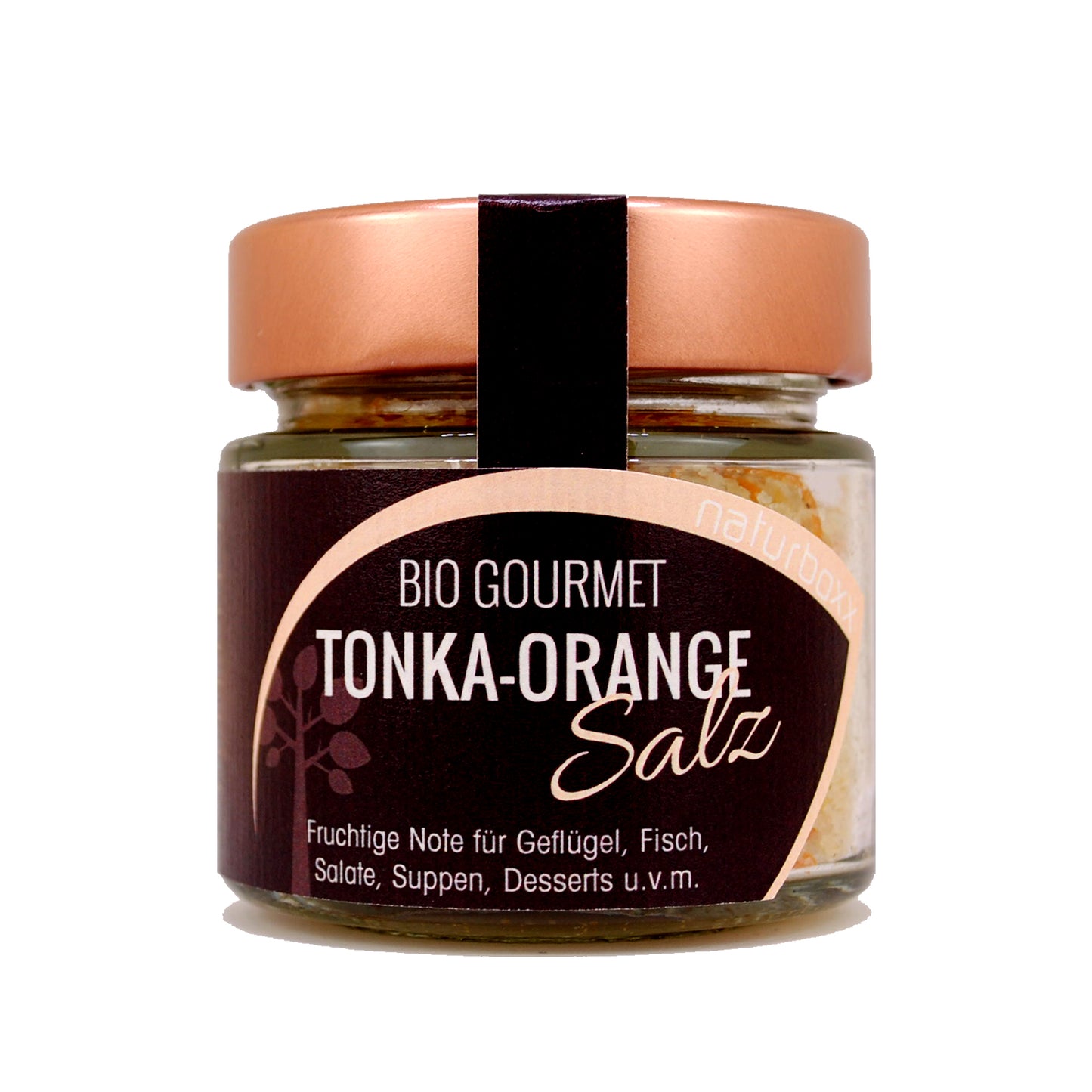 Bio Gourmetsalz TONKA-ORANGE - Schraubglas