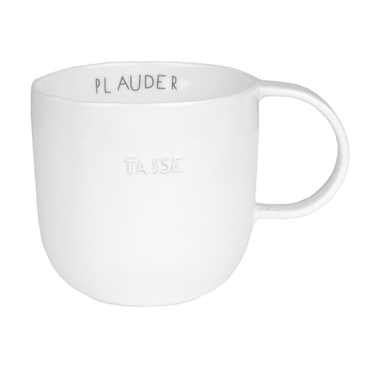 Porzellan Tasse - Guten Morgen. PLAUDERTASSE