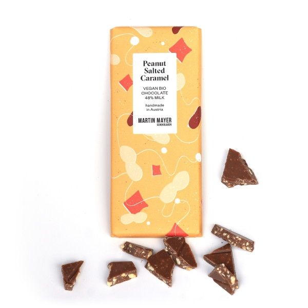 VEGAN! Bio PEANUT SALTED CARAMEL Schokolade 70g
